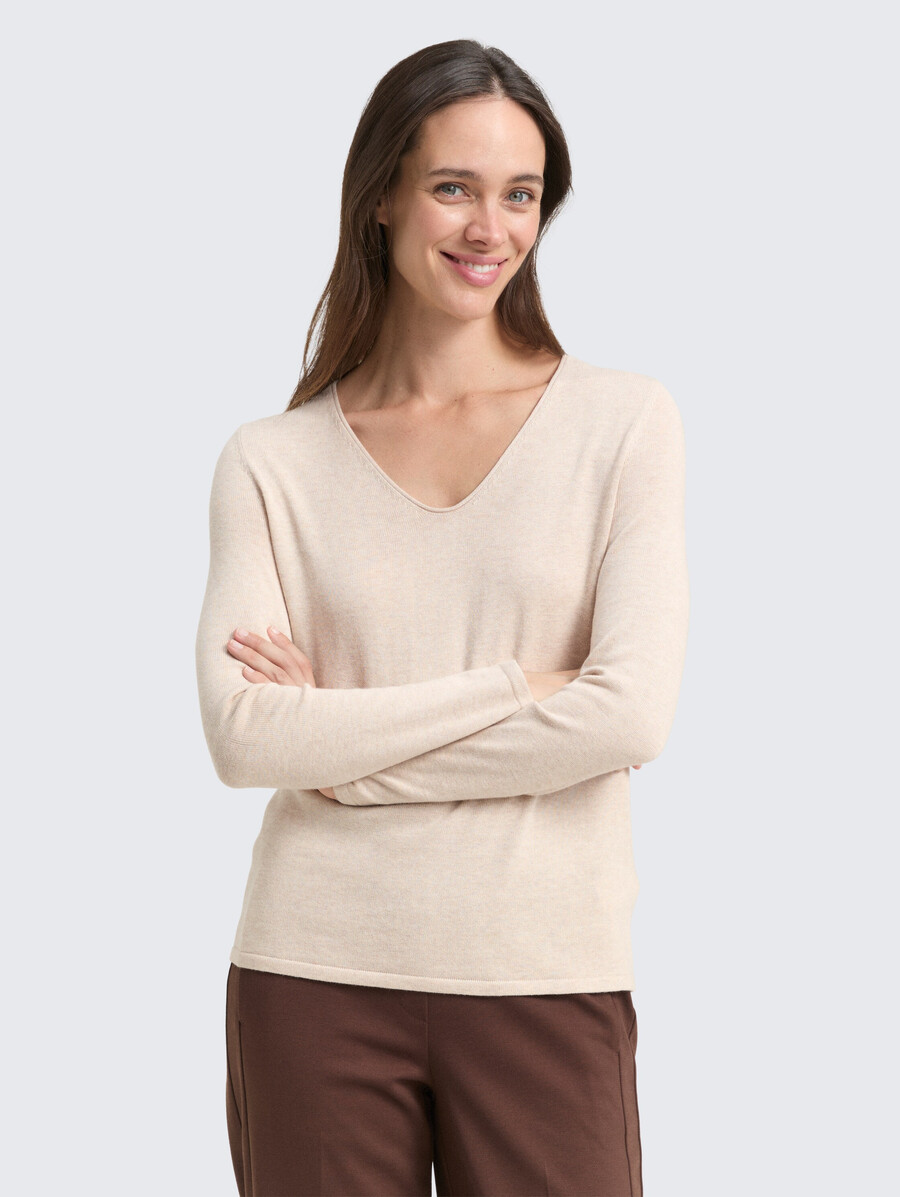 maglione con scollo a v