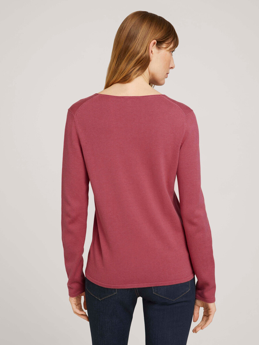 maglione con scollo a v