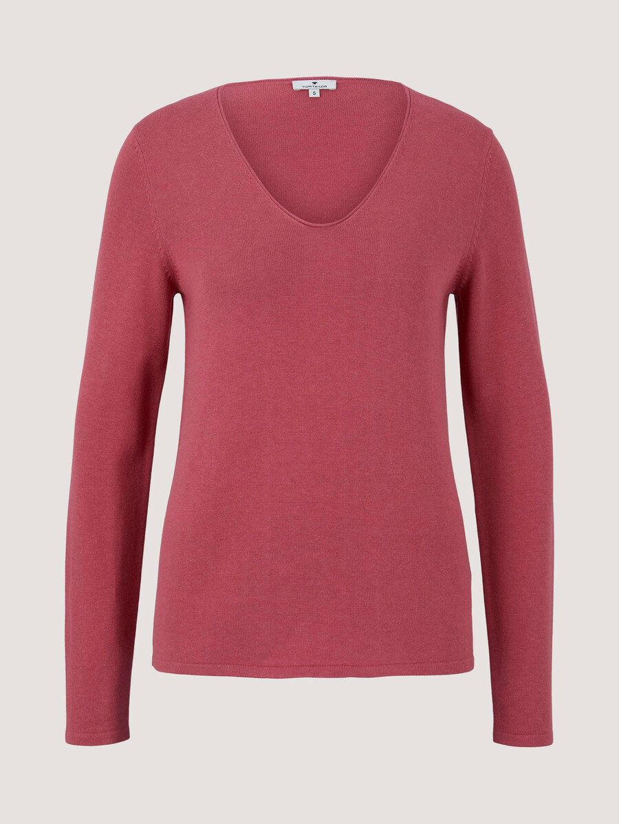 maglione con scollo a v