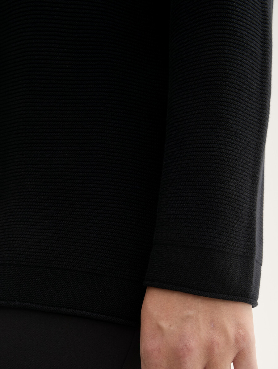 taglie forti - maglione lavorato a maglia in cotone biologico