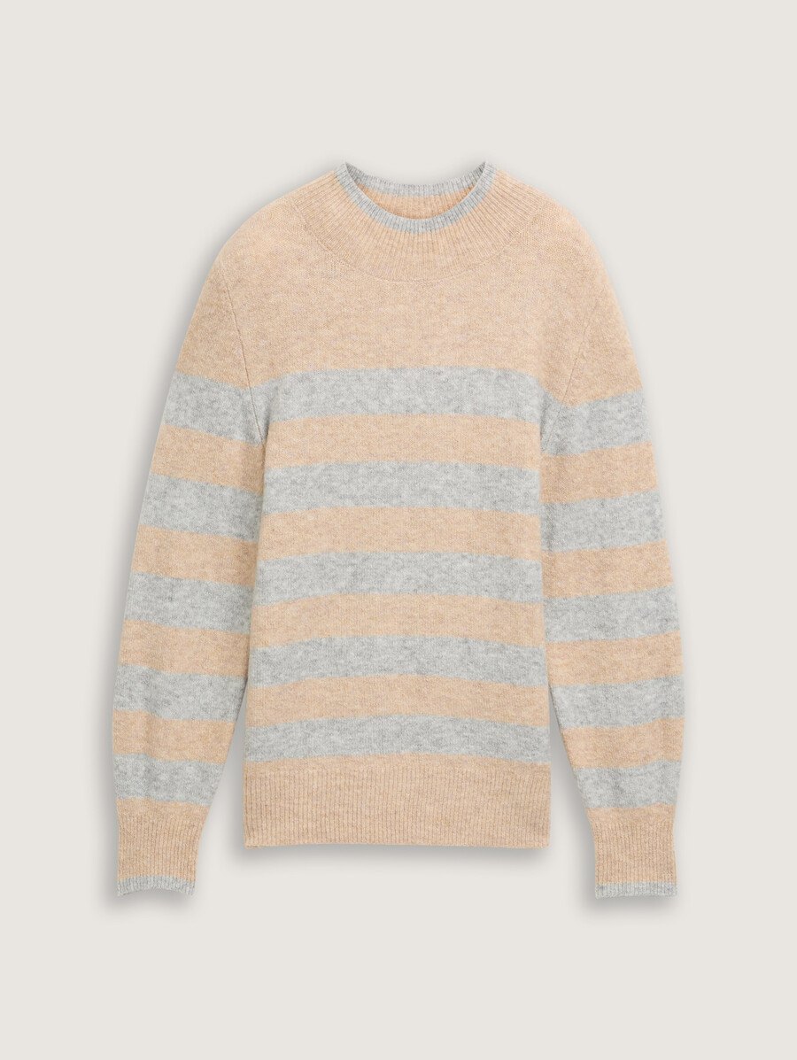 maglione lavorato a maglia con motivo a righe