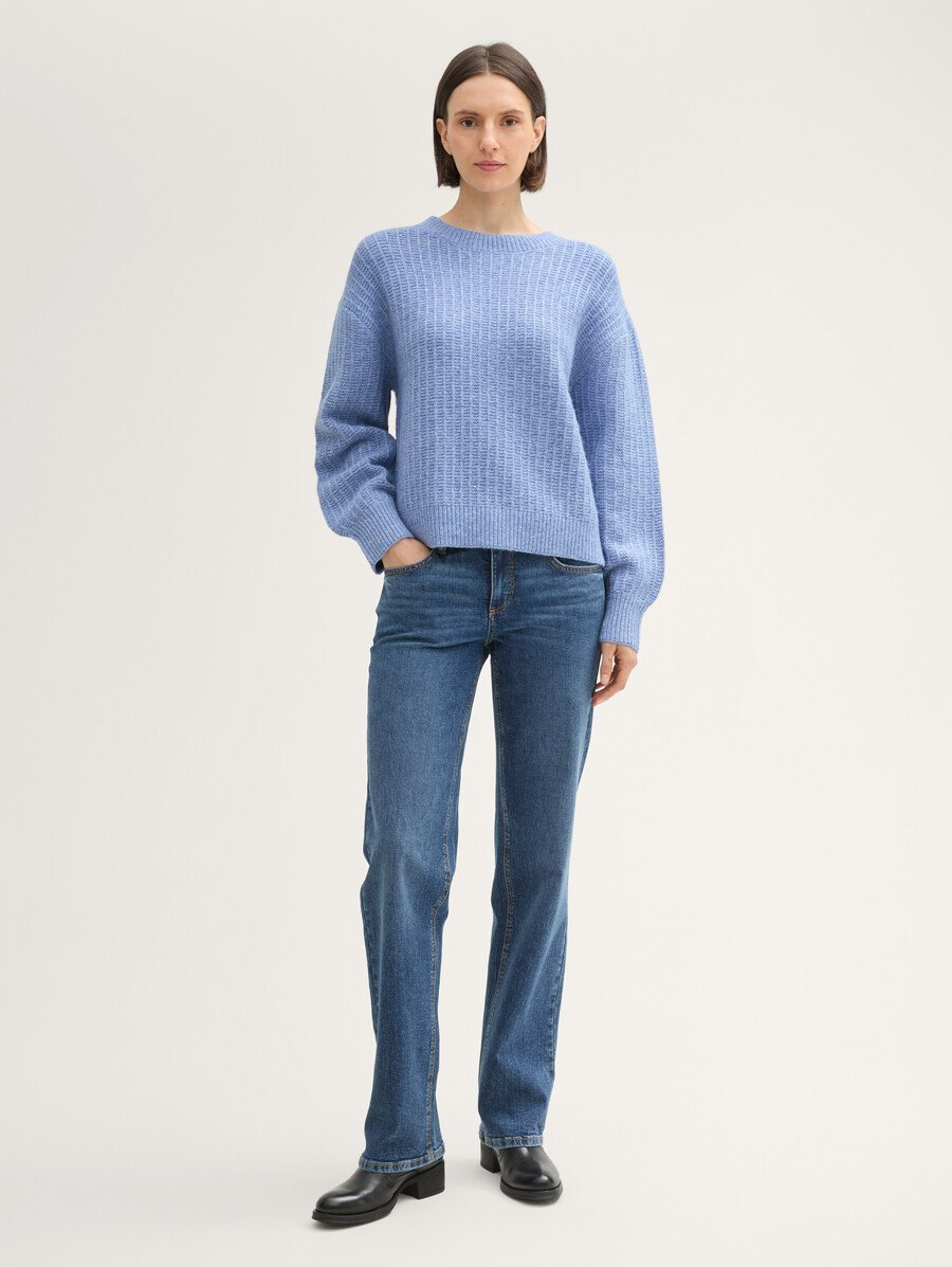 maglione lavorato a maglia con paillettes