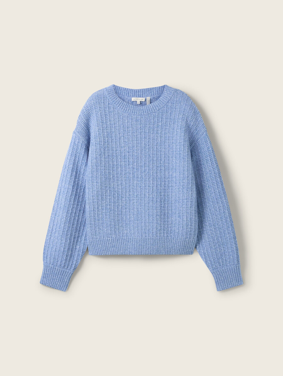 maglione lavorato a maglia con paillettes