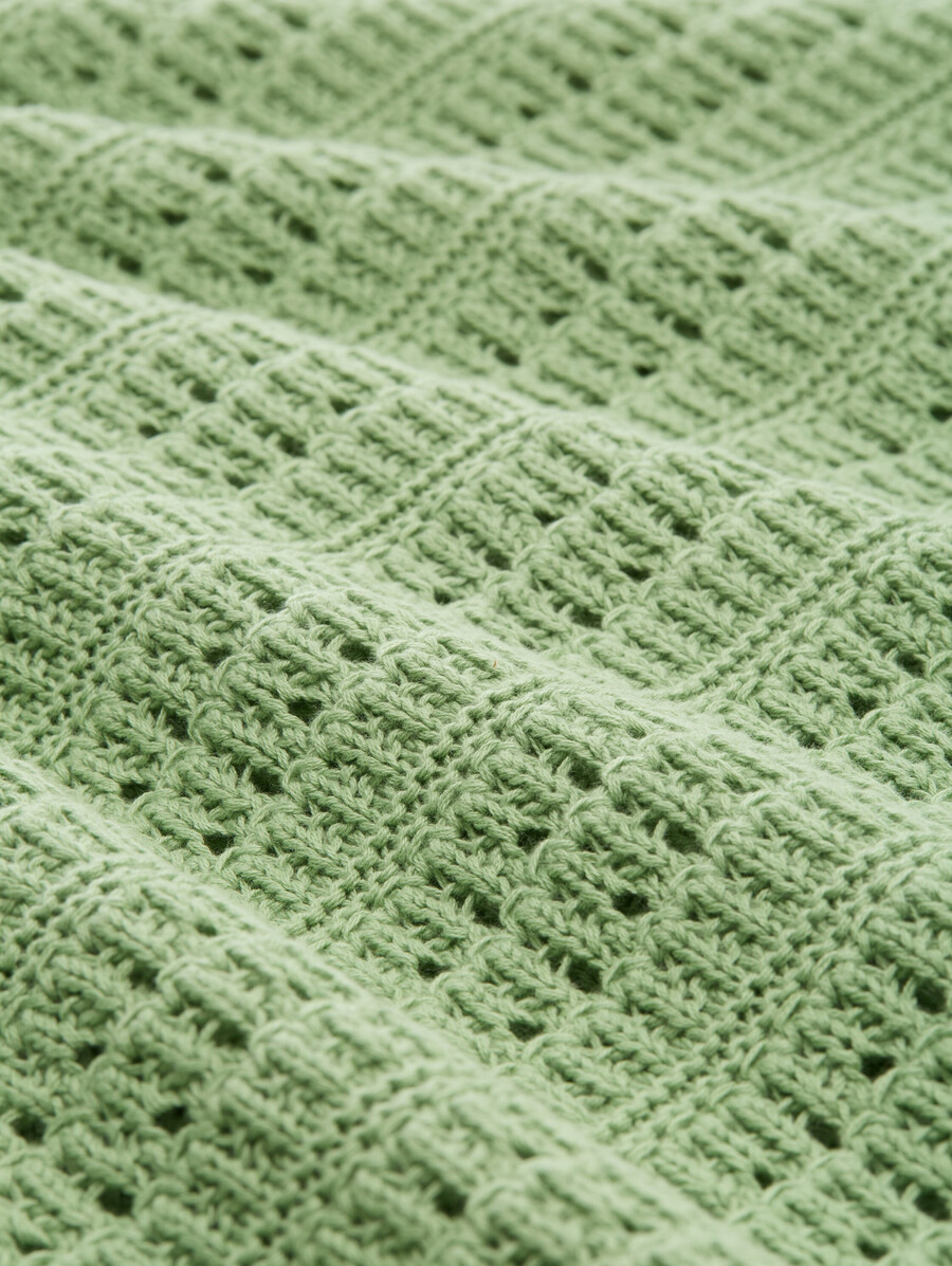 maglione lavorato a maglia in cotone biologico