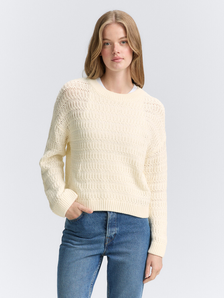 maglione lavorato a maglia dalla vestibilità comoda