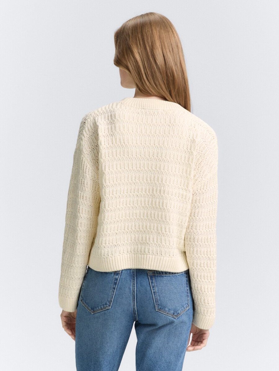 maglione lavorato a maglia dalla vestibilità comoda