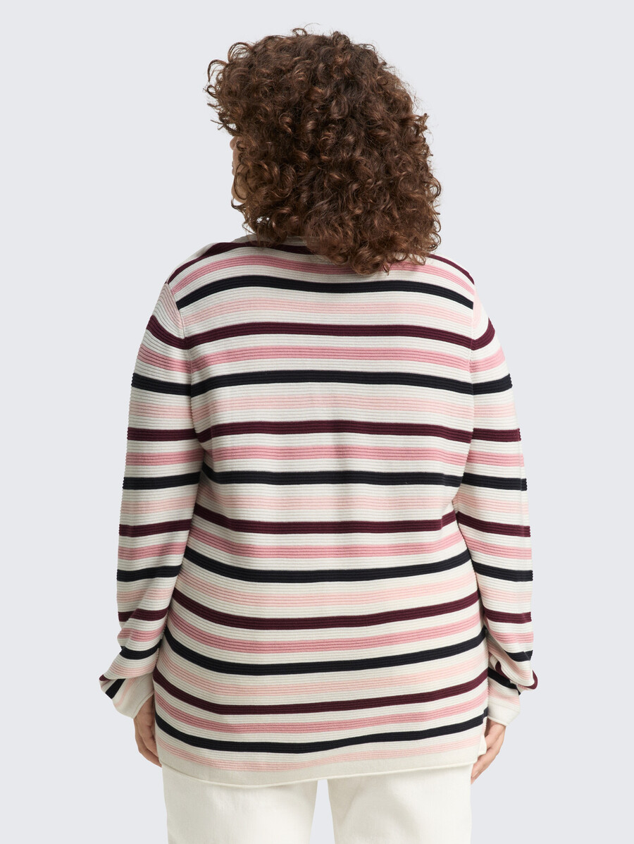 taglie forti - maglione lavorato a maglia in cotone biologico