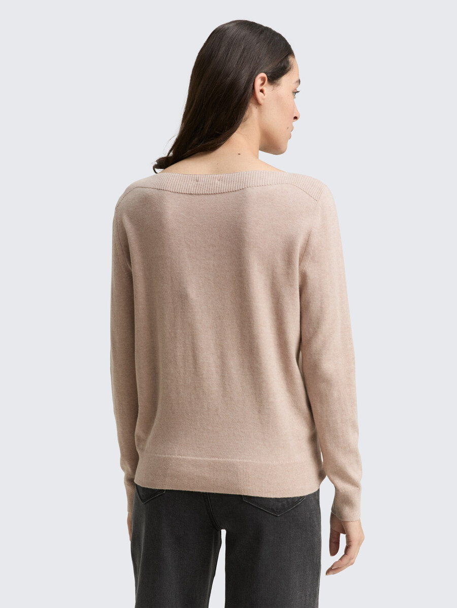 maglione lavorato a maglia con misto cashmere