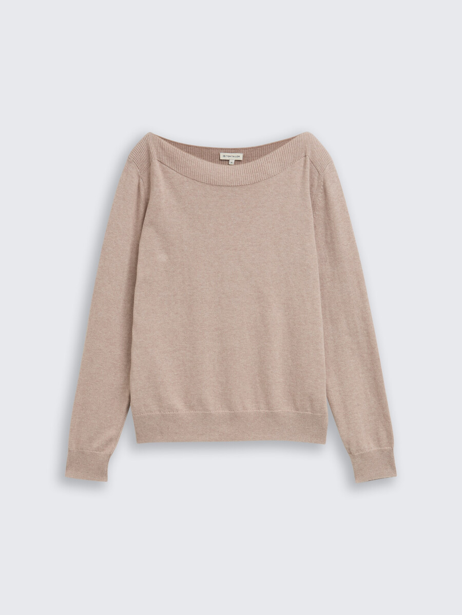 maglione lavorato a maglia con misto cashmere