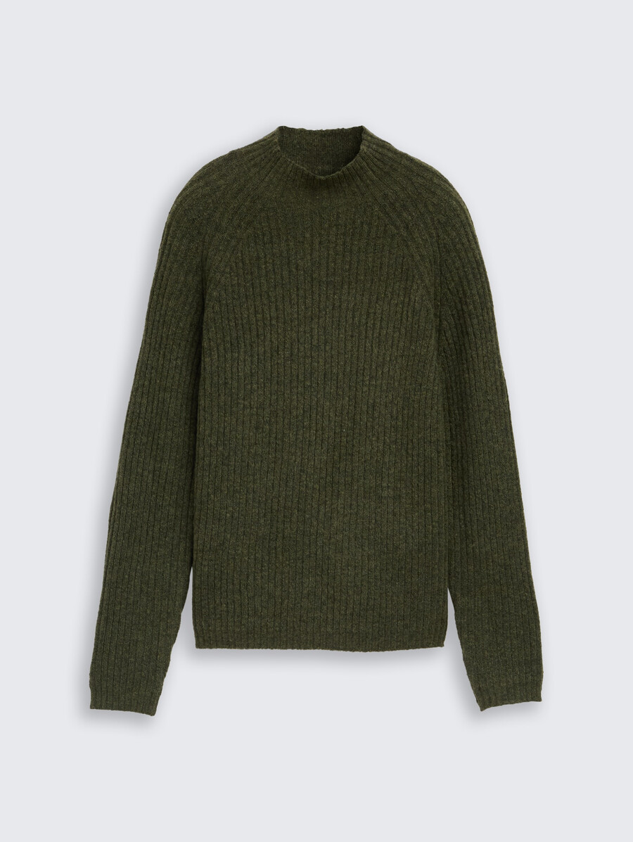 maglione lavorato a maglia dalla vestibilità comoda con collo alto