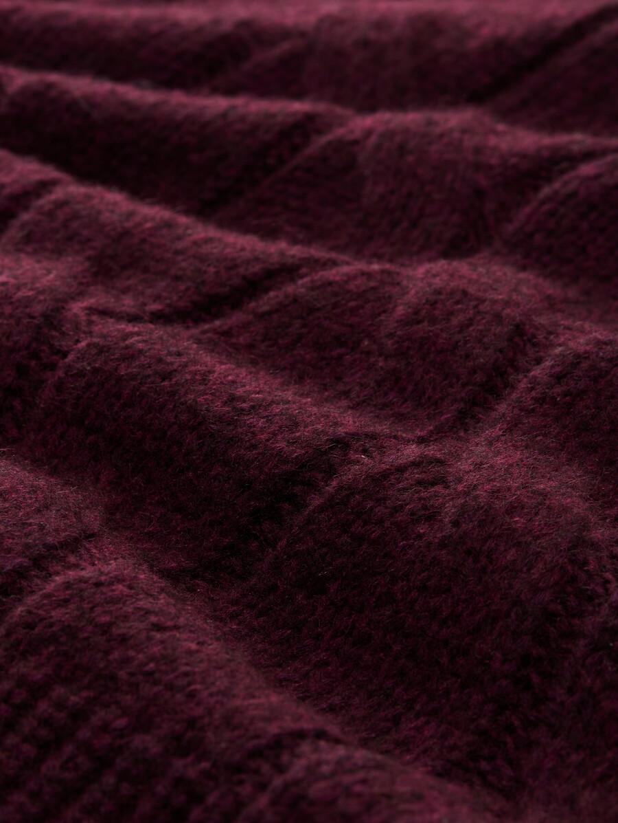 maglione lavorato a maglia ampio con motivo a trecce