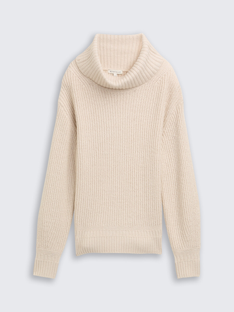 maglione a collo alto dalla vestibilità ampia