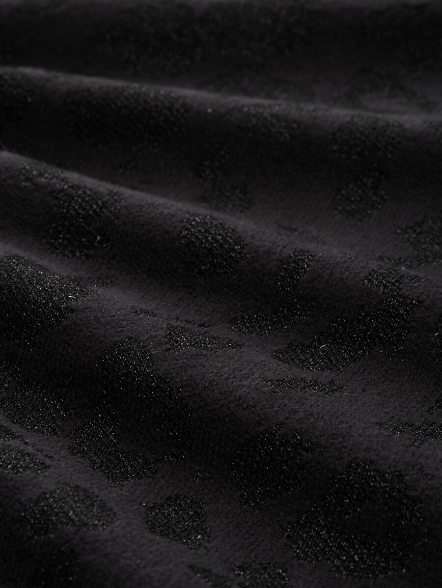 maglione oversize in maglia con effetto glitter
