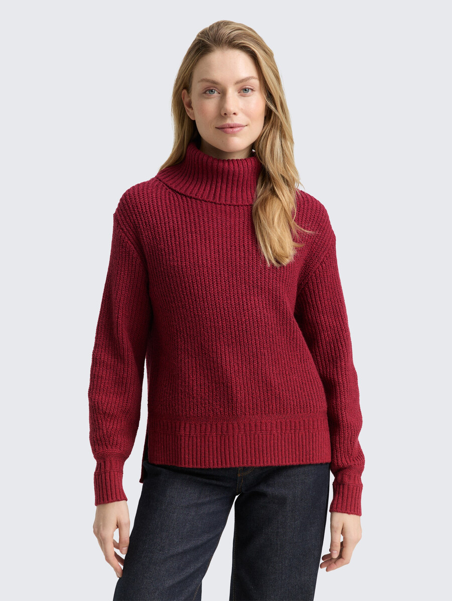 maglione a collo alto dalla vestibilità ampia