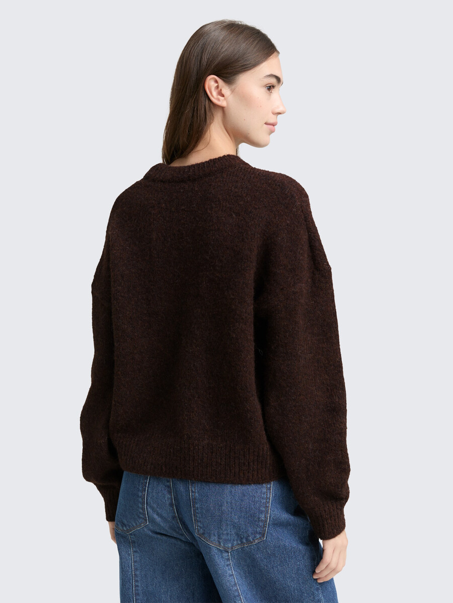 maglione oversize lavorato a maglia