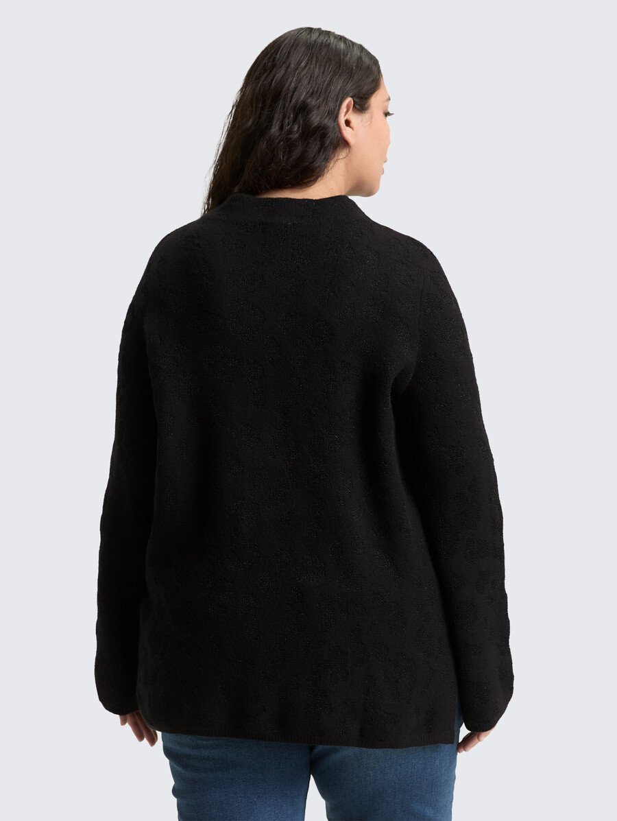 plus size - maglione lavorato a maglia con effetto glitter
