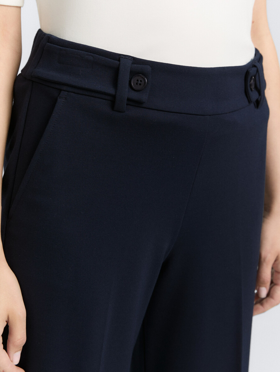 pantaloni dritti ttmia cropped