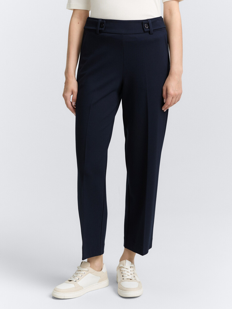 pantaloni dritti ttmia cropped