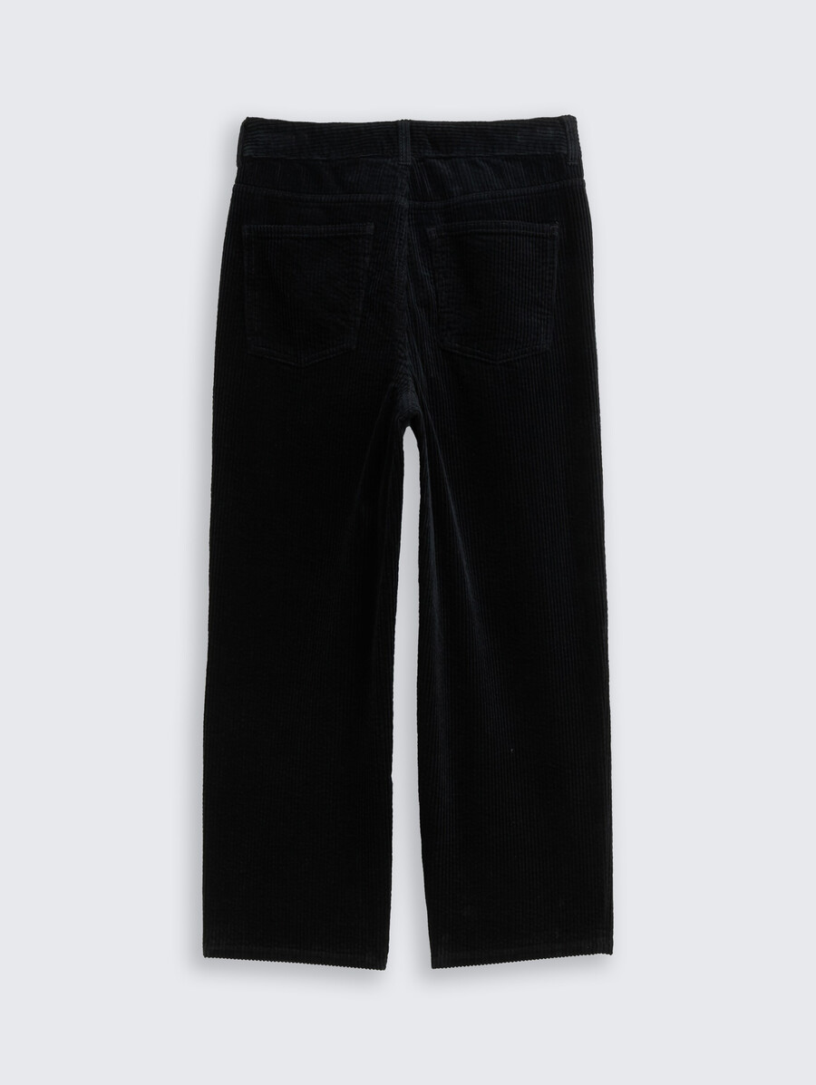 pantaloni larghi in velluto a coste