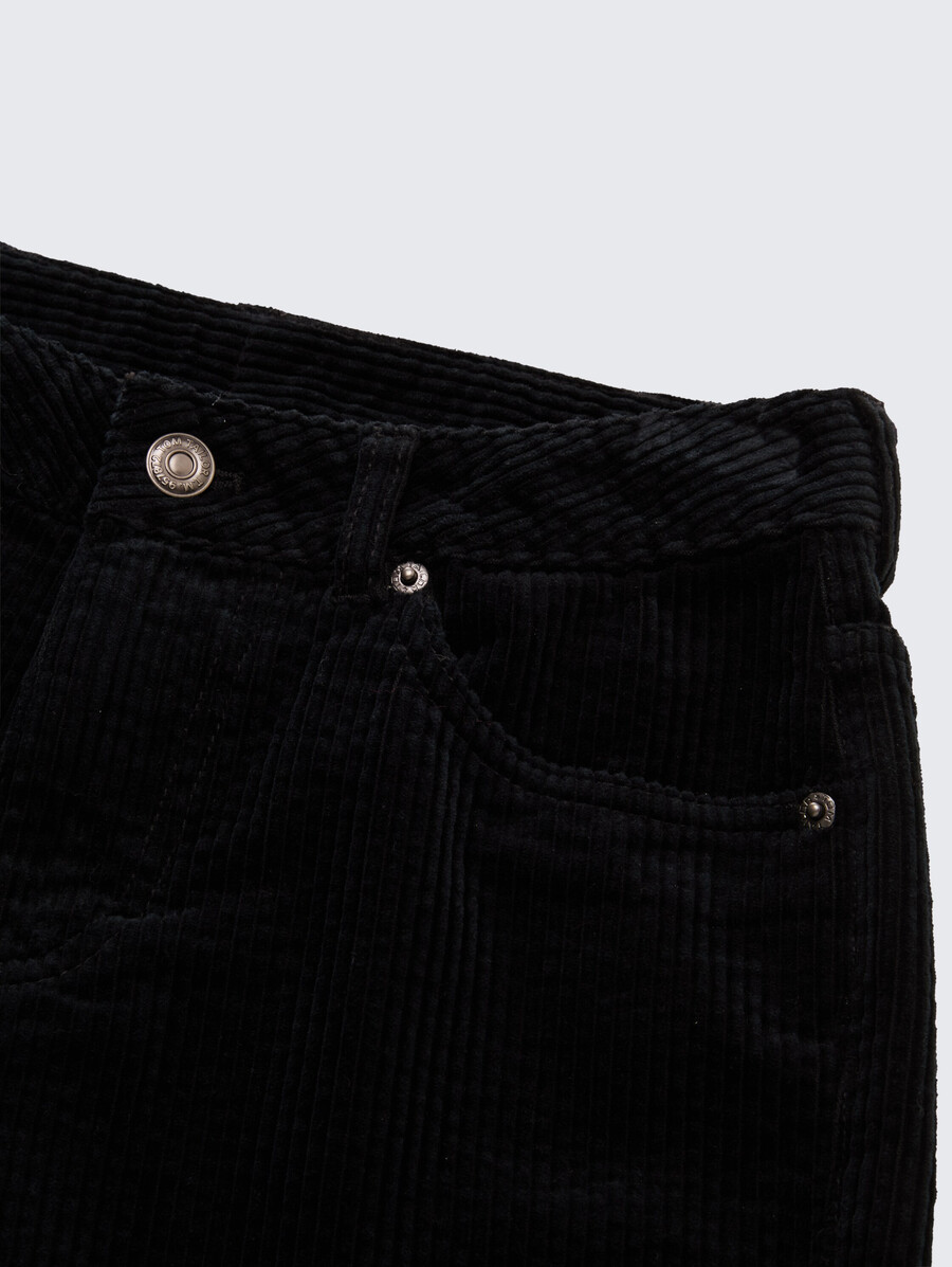 pantaloni larghi in velluto a coste