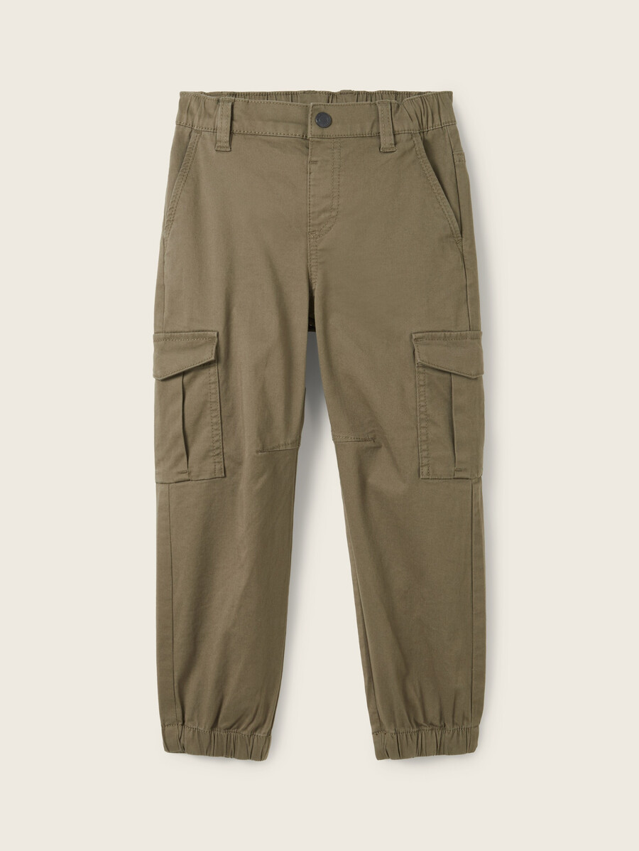 pantaloni cargo in cotone biologico