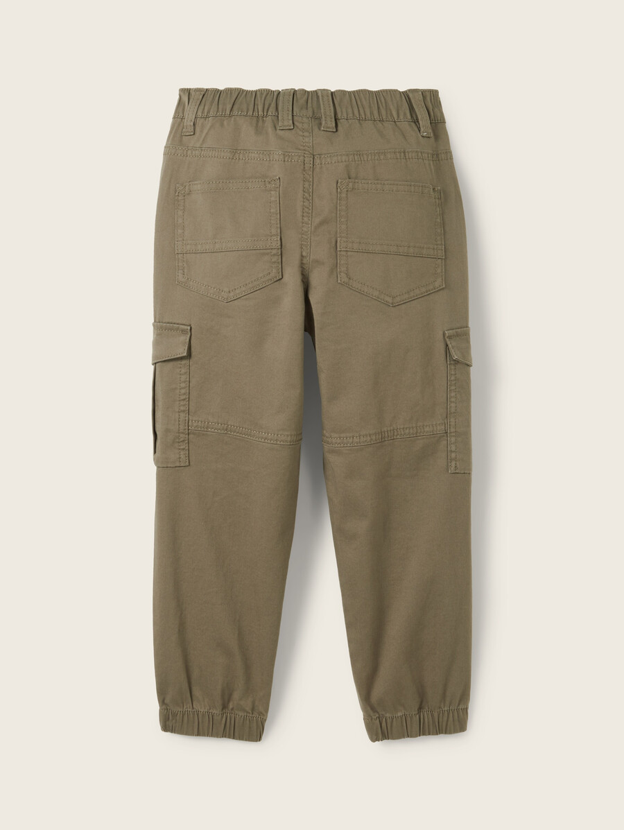 pantaloni cargo in cotone biologico