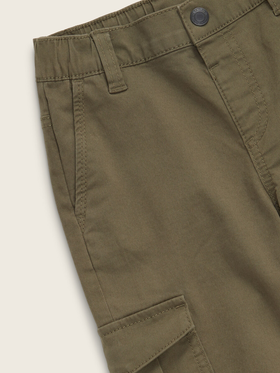 pantaloni cargo in cotone biologico