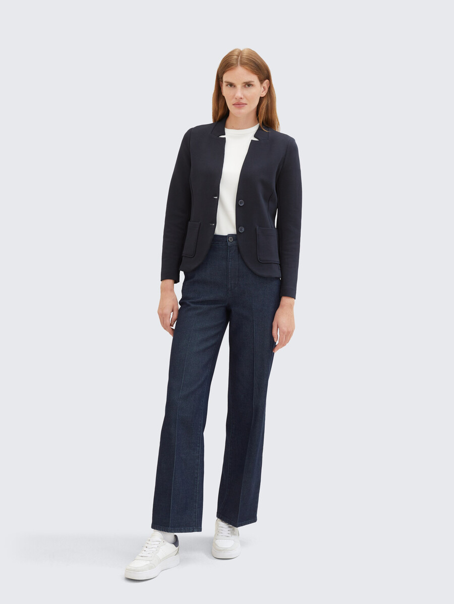 blazer slim fit con texture ottoman