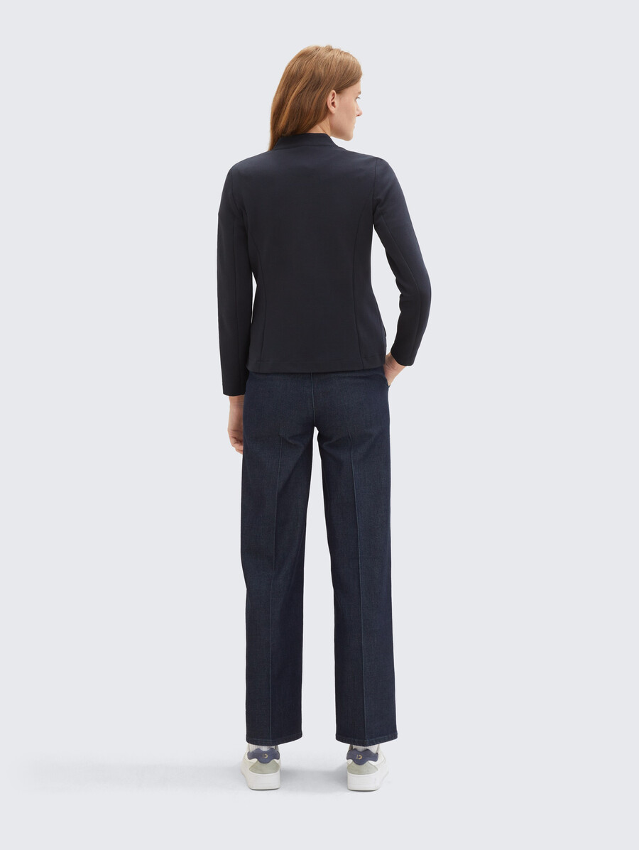 blazer slim fit con texture ottoman