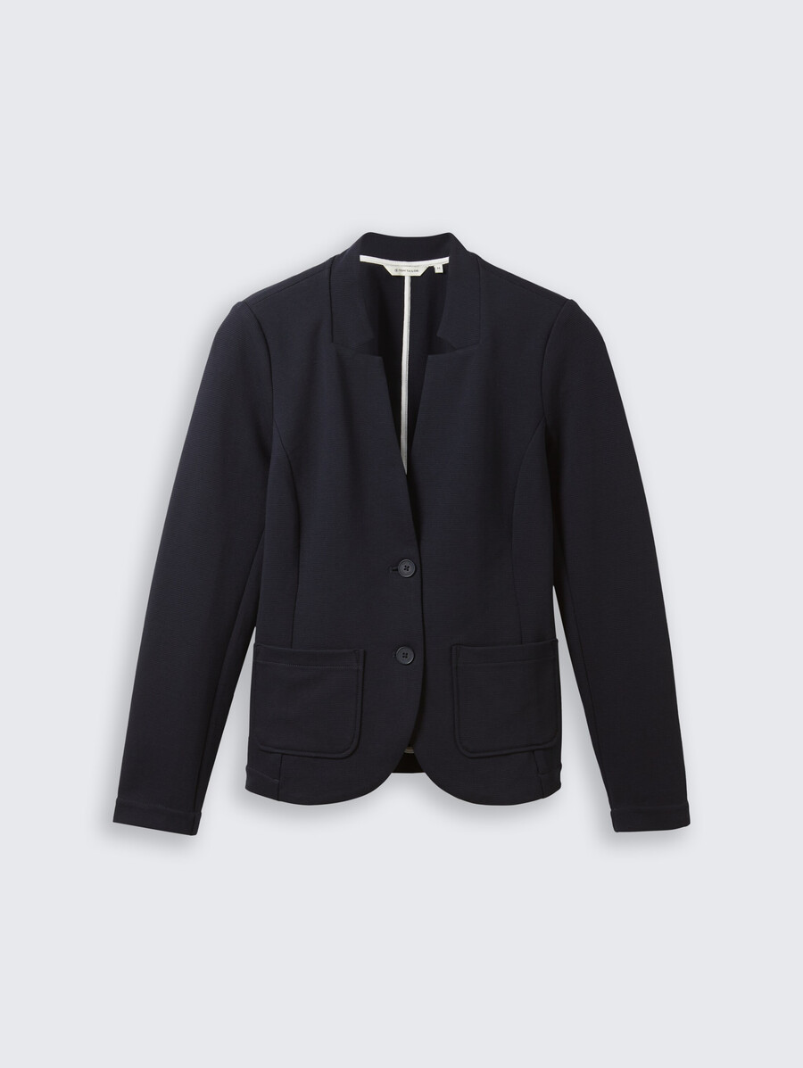 blazer slim fit con texture ottoman