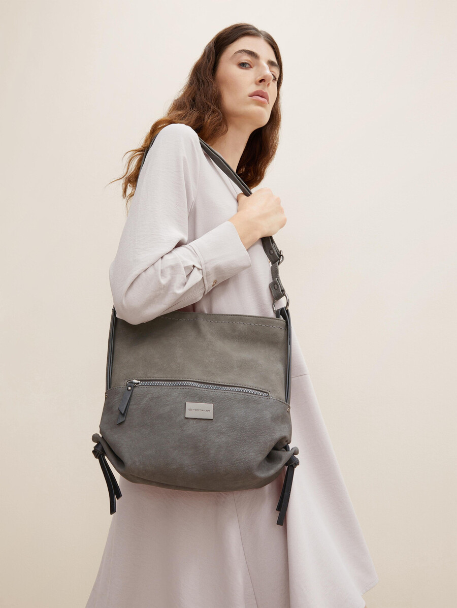 borsa a tracolla ttelin m con mix di materiali