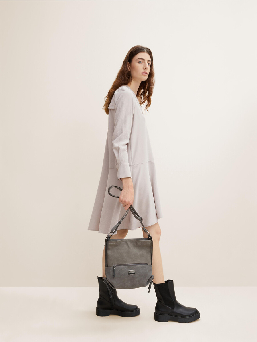 borsa a tracolla ttelin m con mix di materiali