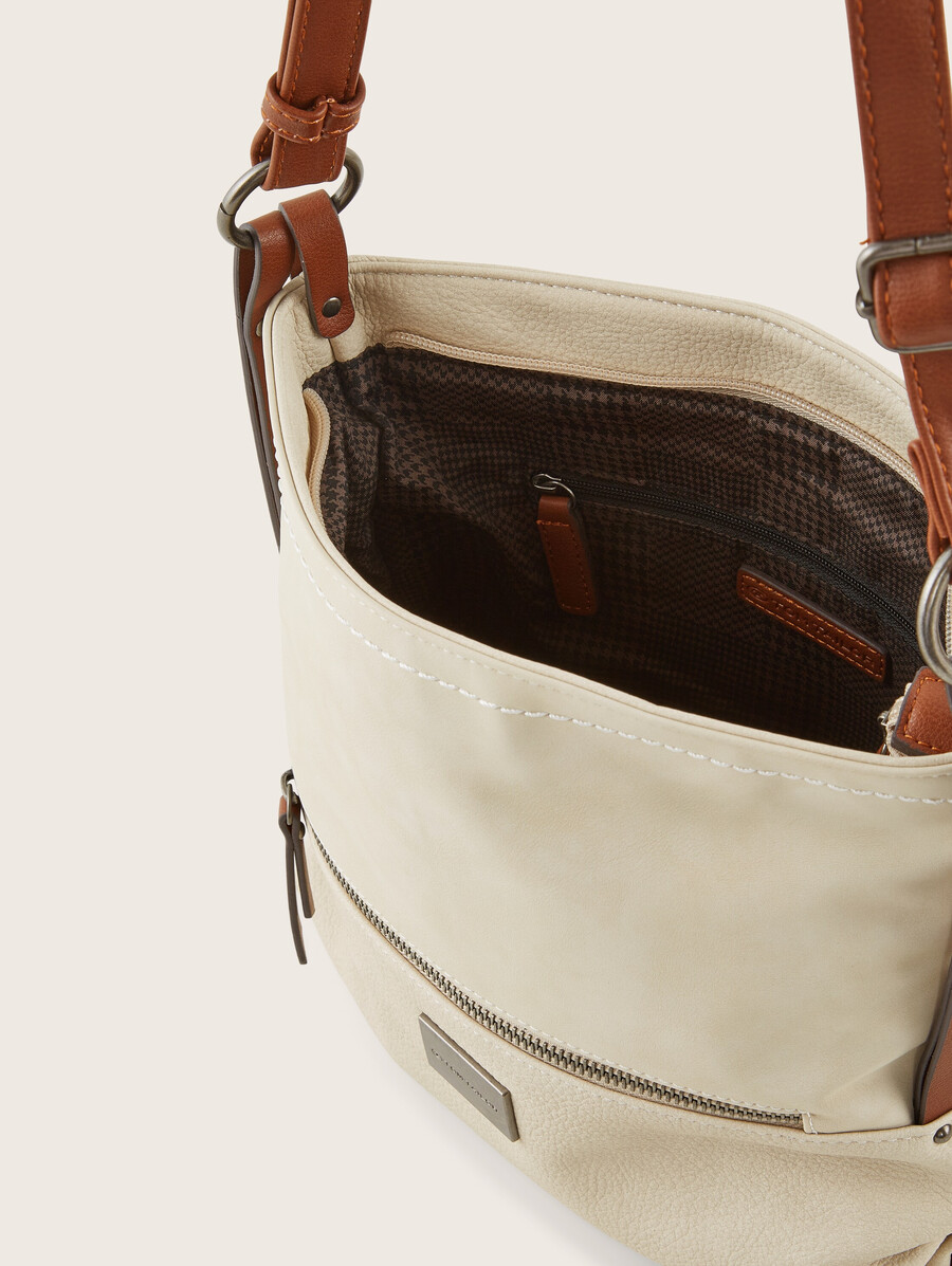 borsa a tracolla ttelin m con mix di materiali