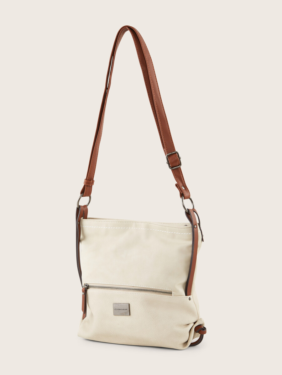 borsa a tracolla ttelin m con mix di materiali