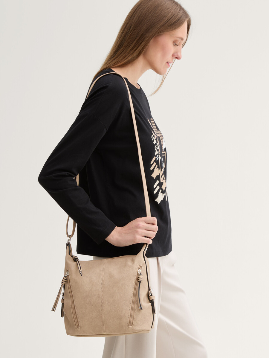 borsa a tracolla ttcaia m con dettagli zip