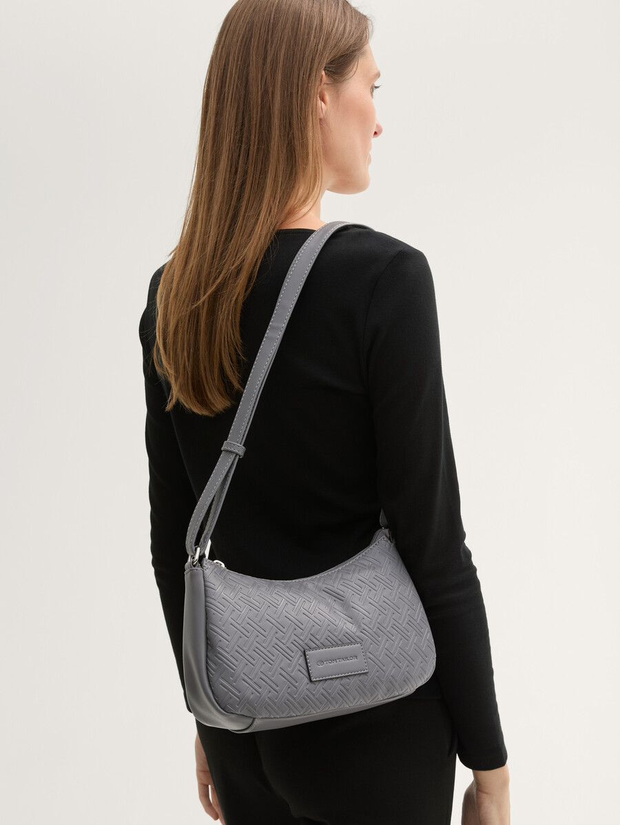 borsa a tracolla ttmirenda con logo in rilievo
