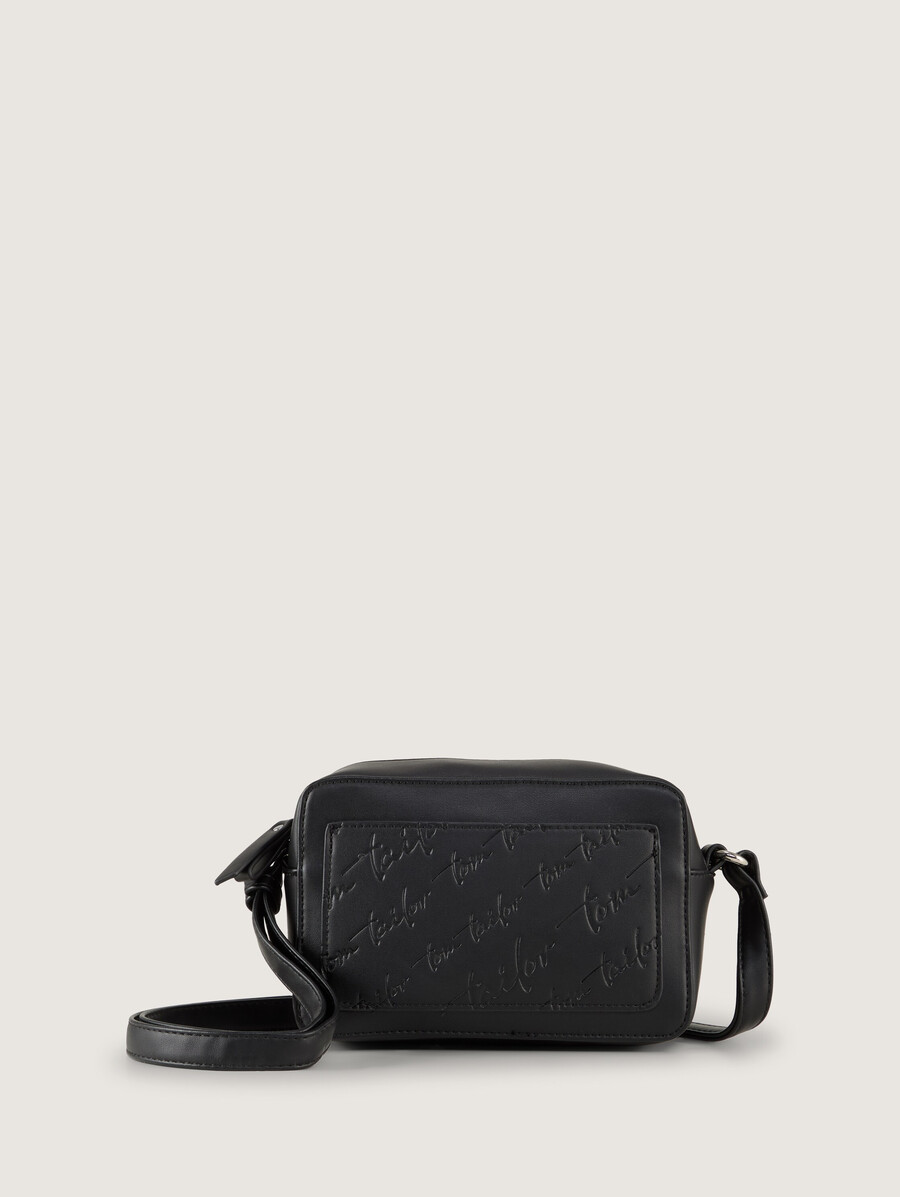 borsa a tracolla ttwendi con logo in rilievo