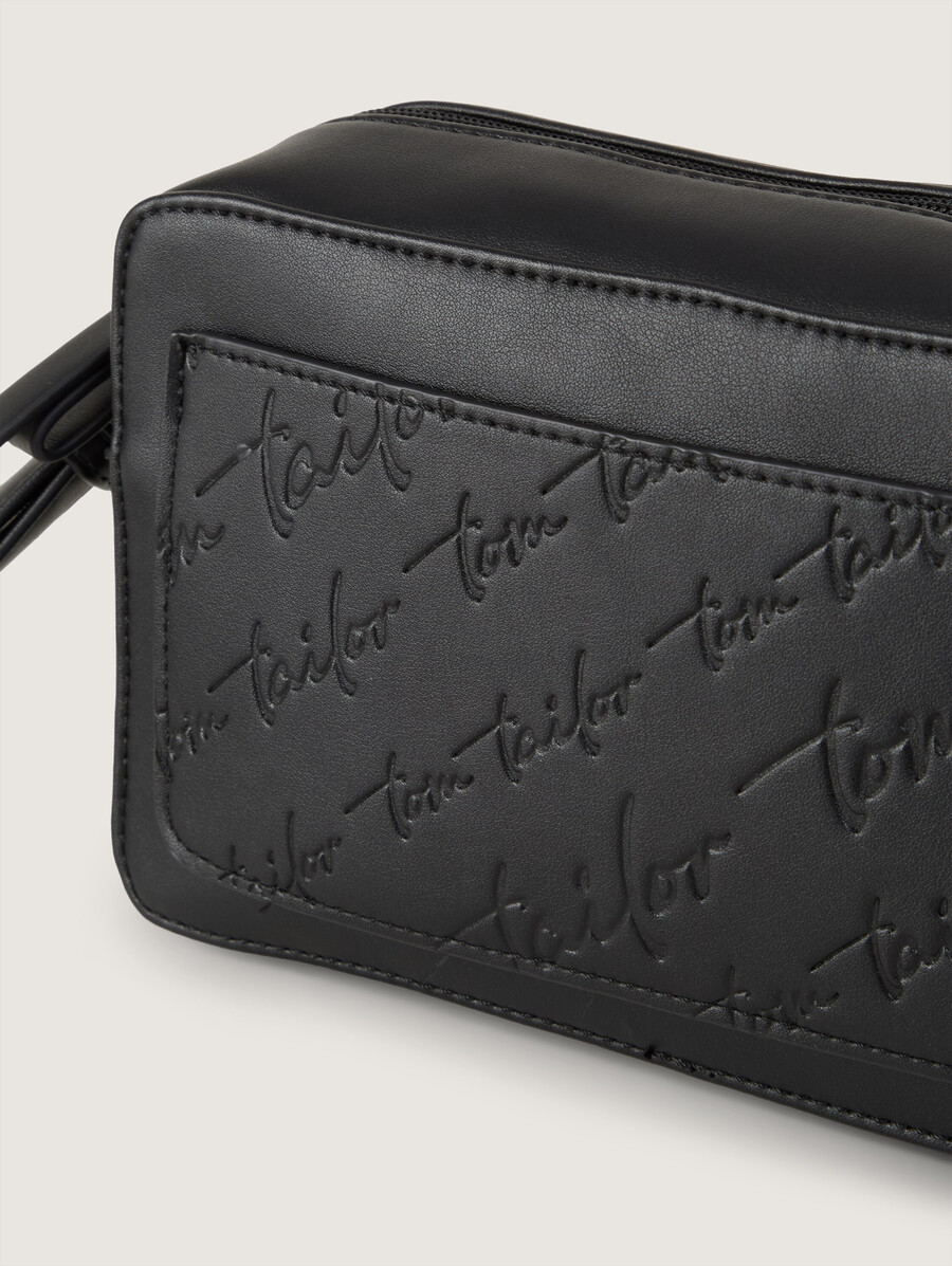 borsa a tracolla ttwendi con logo in rilievo