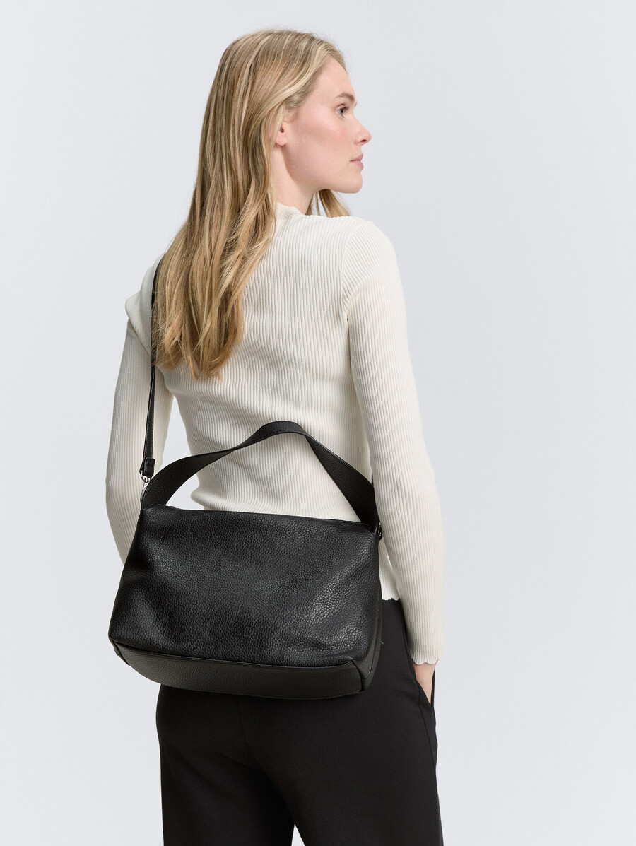 borsa a tracolla ttlissi con discreto logo in rilievo