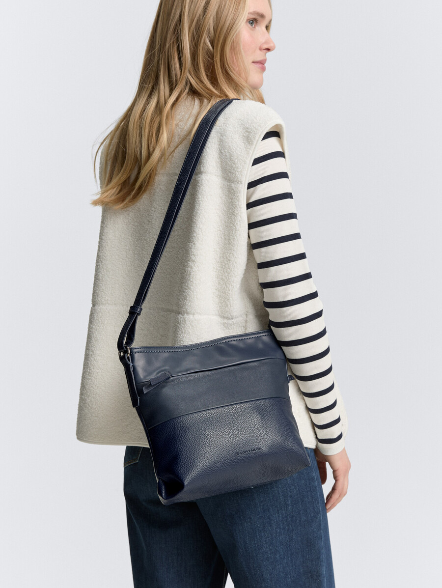 borsa a tracolla ttnicolina m con mix di materiali