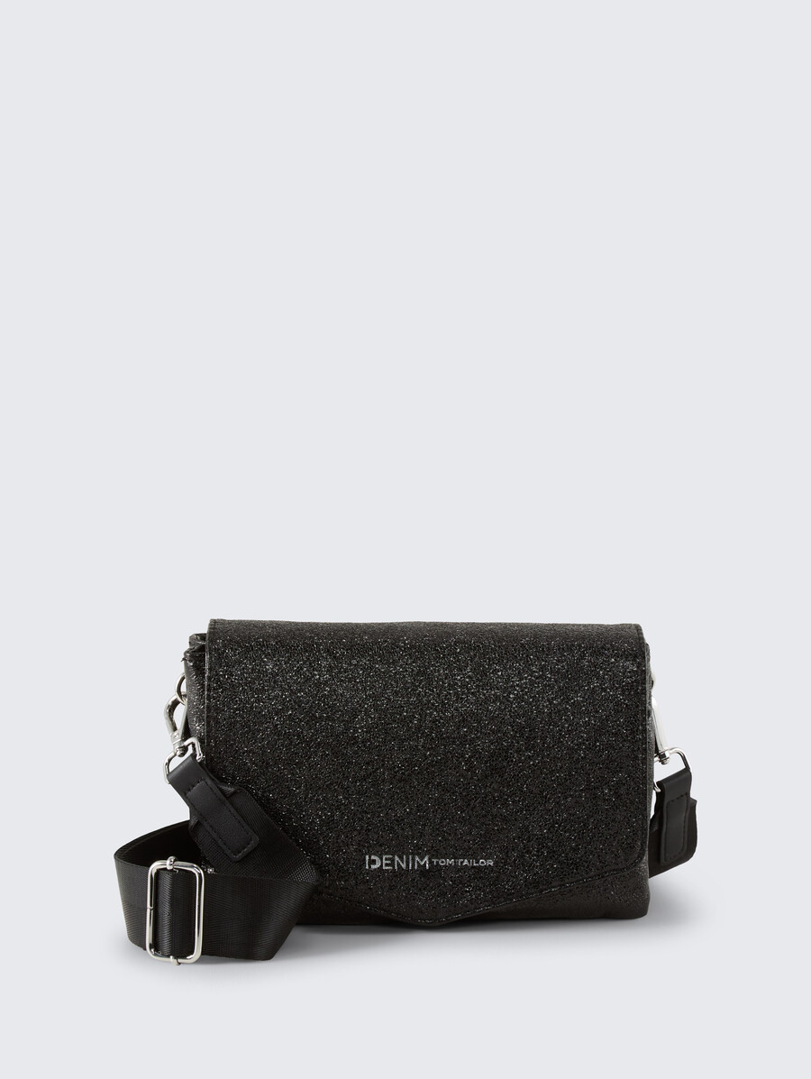 borsa a tracolla ttquinn s effetto glitter