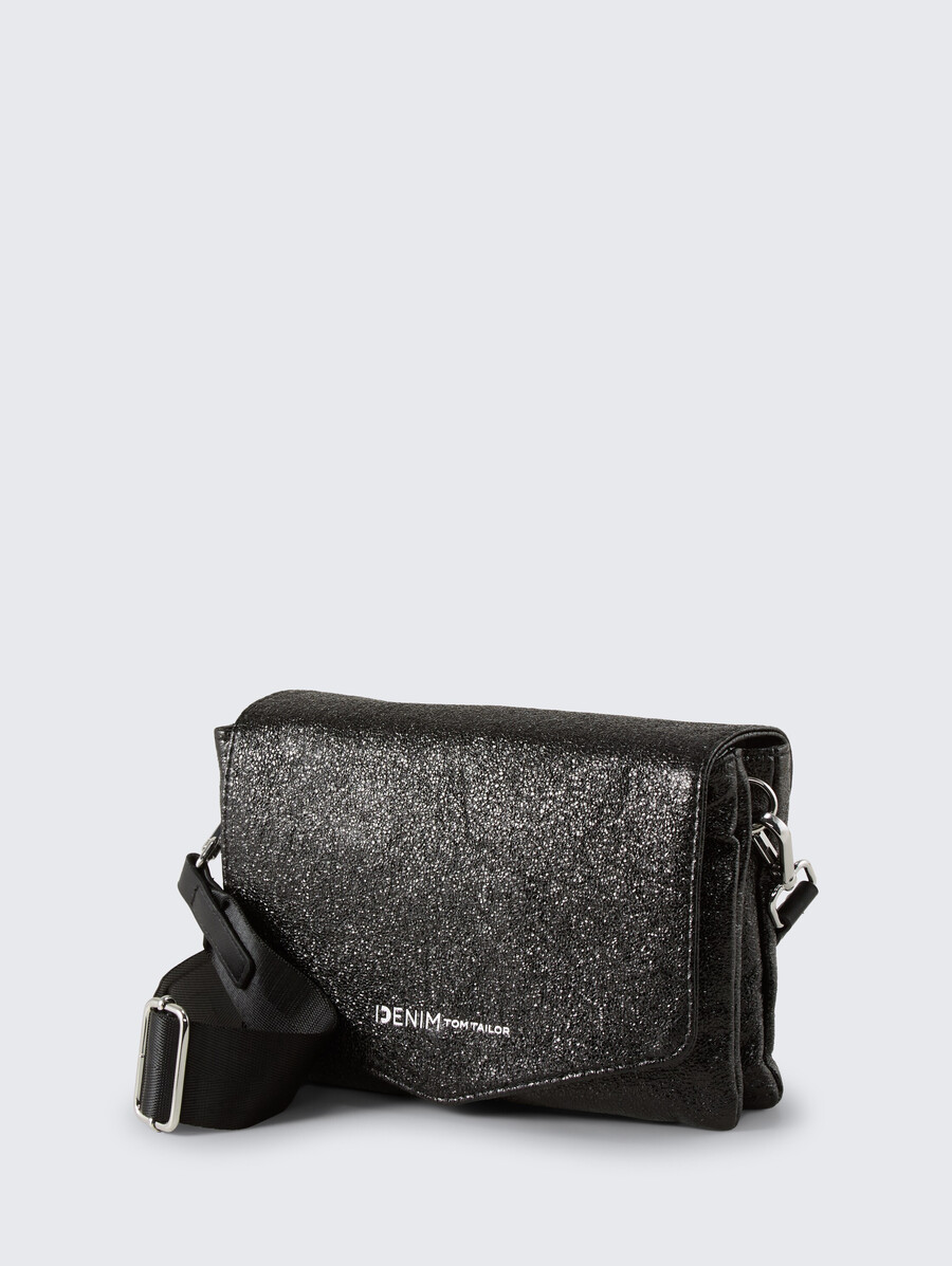 borsa a tracolla ttquinn s effetto glitter