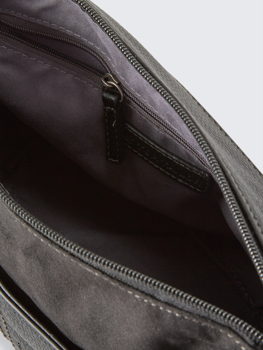 borsa a tracolla ttmiha con mix di materiali