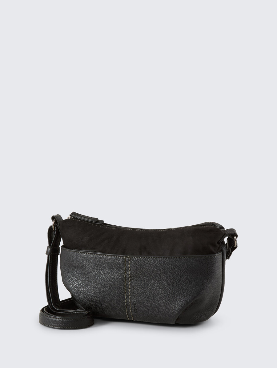 borsa a tracolla ttmiha con mix di materiali