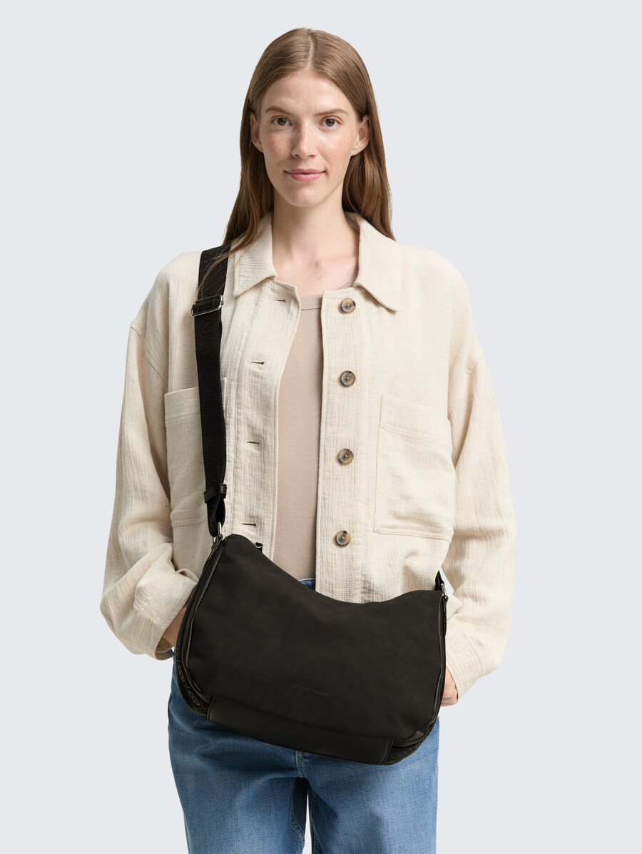 borsa a tracolla ttyara s con tracolla intrecciata stampata