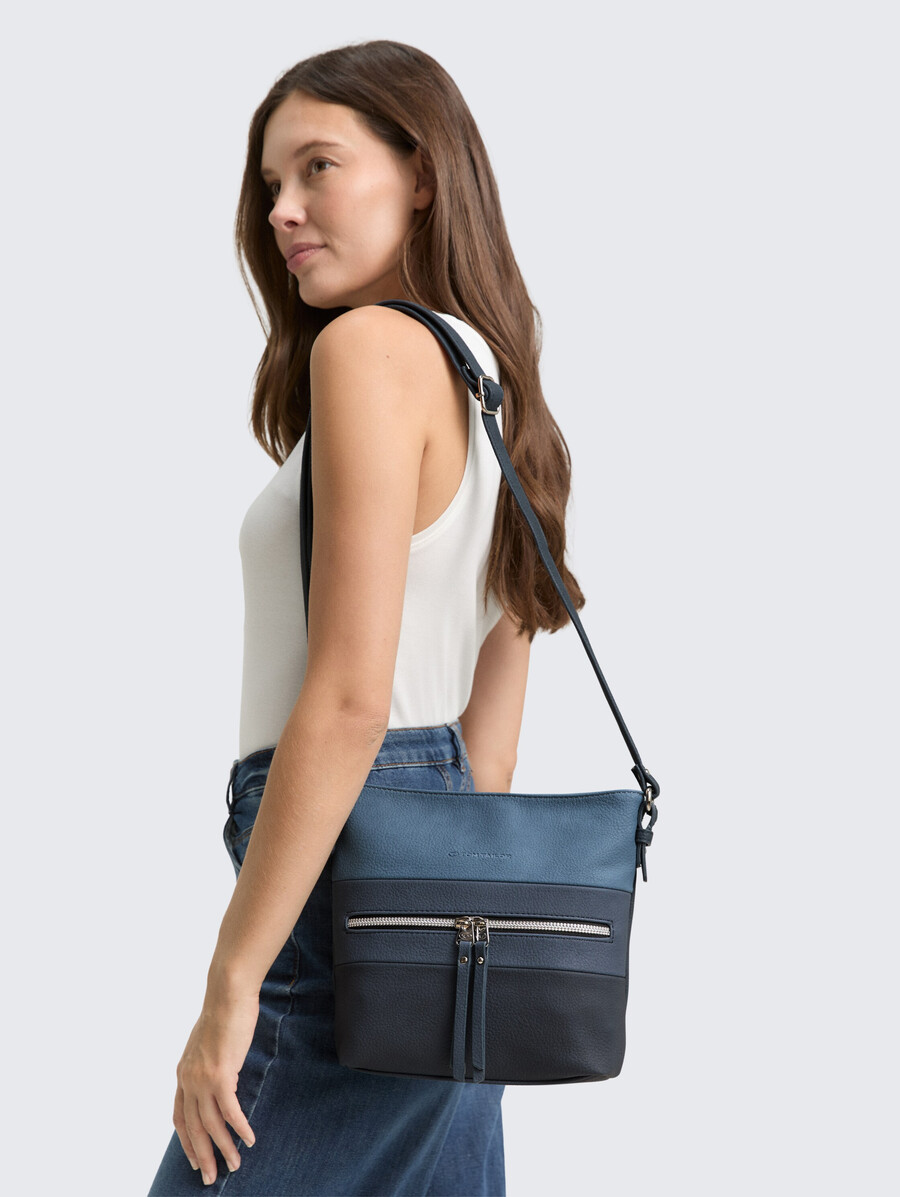 borsa a tracolla ttellen m con blocco di colore