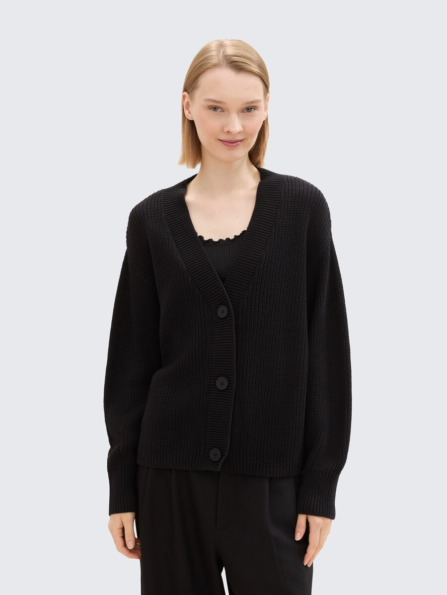 cardigan con scollo a v