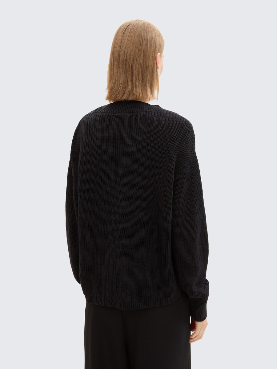 cardigan con scollo a v