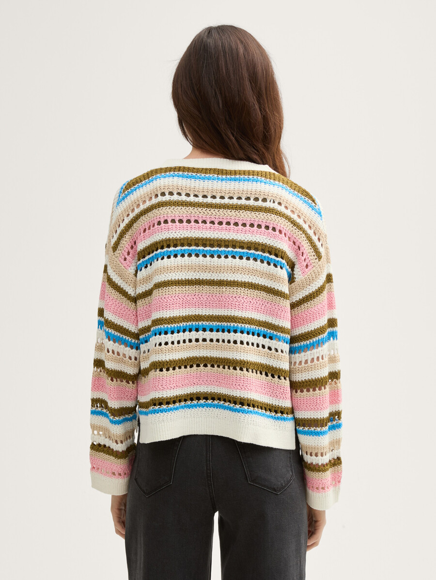 cardigan dalla vestibilità comoda con motivo traforato