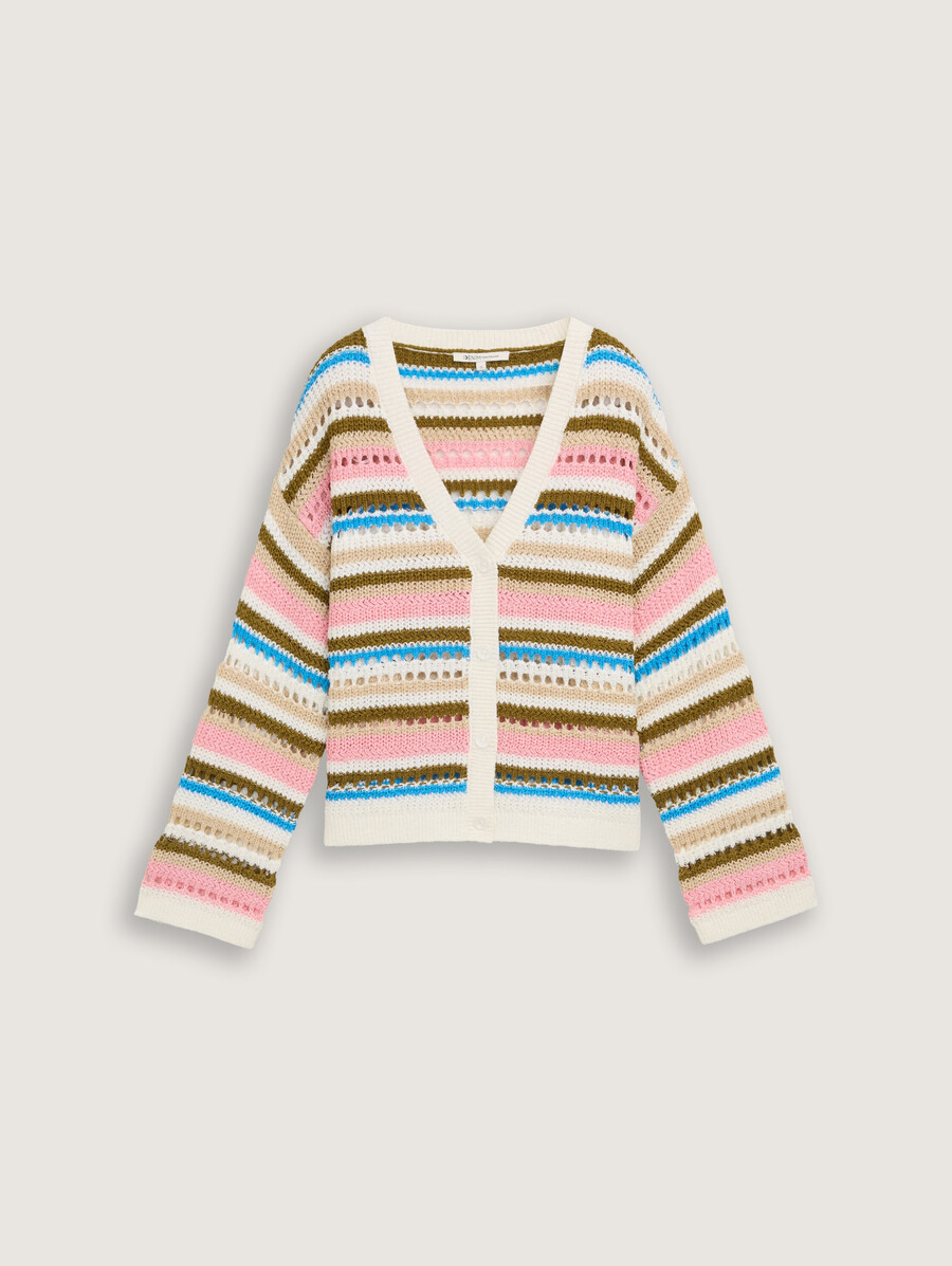 cardigan dalla vestibilità comoda con motivo traforato